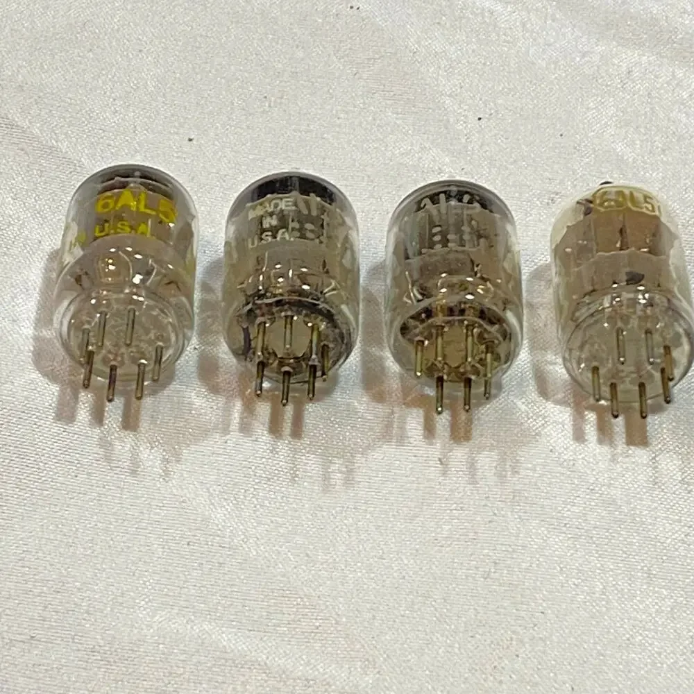 Vintage Lot of 4 Electron Vacuum Tubes 6AL5 Radio AMP Audio Not Tested As Is - Picture 2 of 3